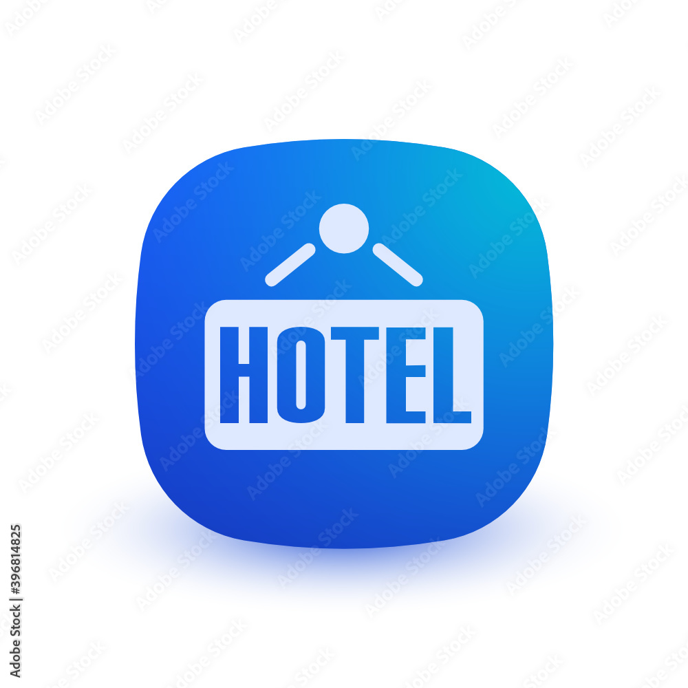 Hotel Sign - Button Hotel Sign - Button