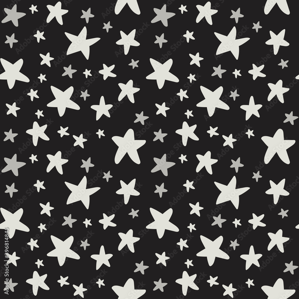 vector christmas baby paper, gray stars, seamless pattern vector christmas baby paper, gray stars, seamless pattern
