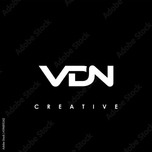 VDN Letter Initial Logo Design Template Vector Illustration