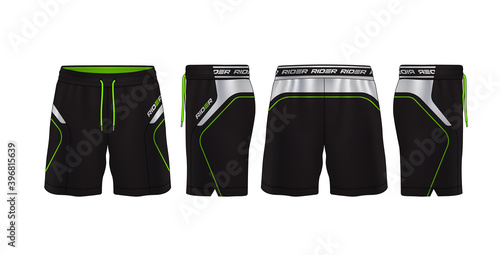 sport shorts design template,pants fashion vector illustration.