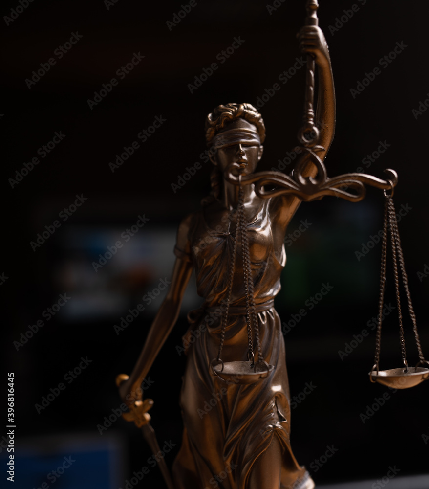 Legal and law statue of Lady Justice scales of justice Legal and law statue of Lady Justice scales of justice