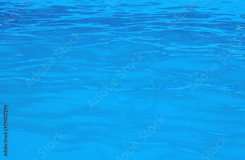 Sea water. Blue water