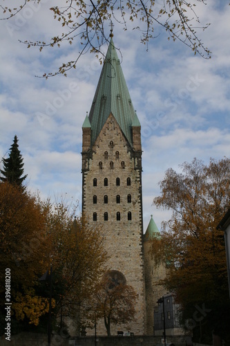 cathedral to paderborn, nrw, germany,