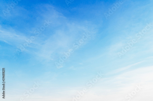blue sky with white cloud and sunshine