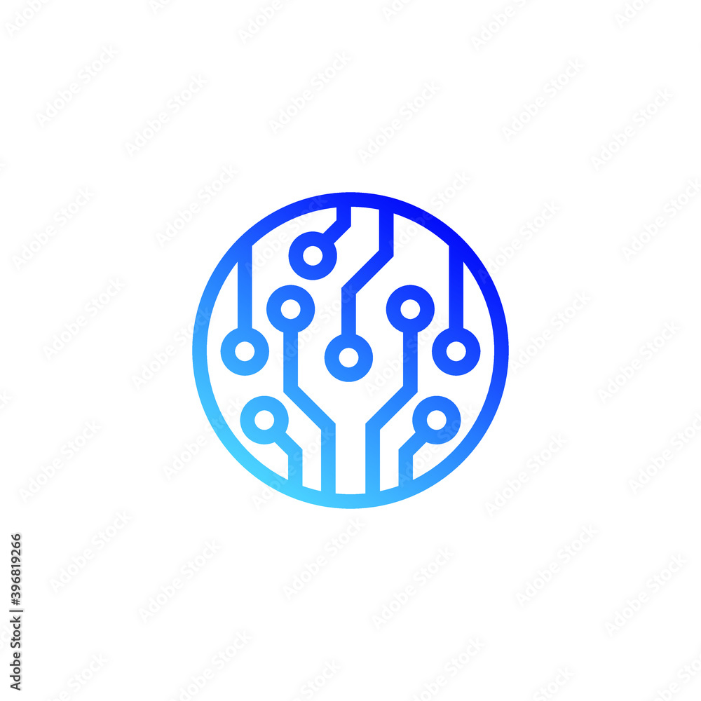 Circuit board icon vector. Abstract chip sign. Network, internet tech concept illustration. Circuit board icon vector. Abstract chip sign. Network, internet tech concept illustration.