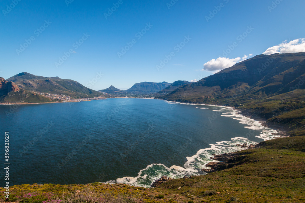 Scenic view of Hout Bay, near Cape Town, South Africa.