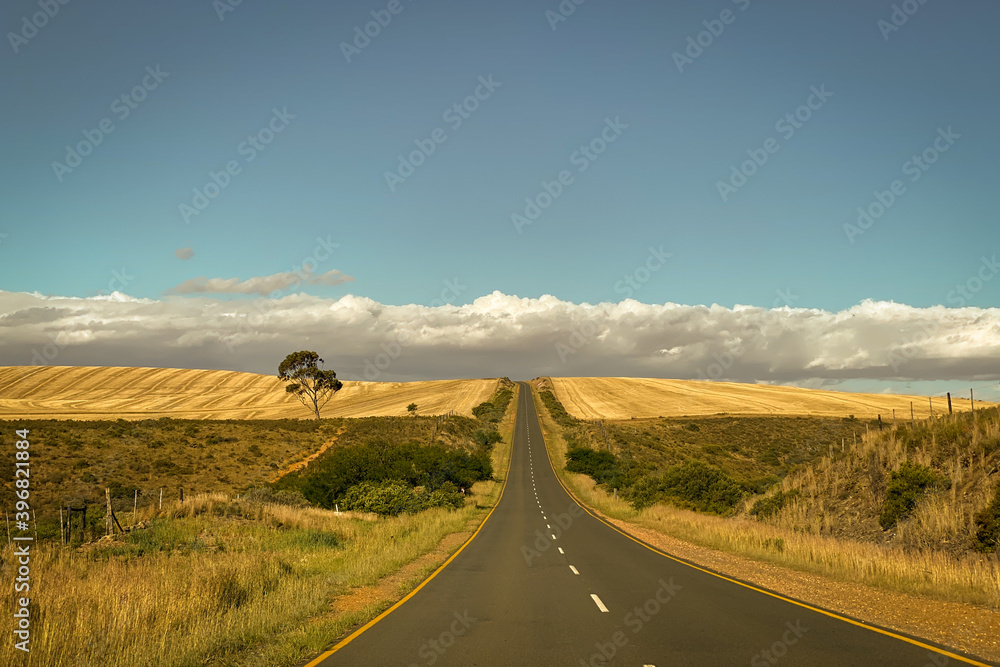 Scenic view of landscape at Overberg district, South Africa. Scenic view of landscape at Overberg district, South Africa.