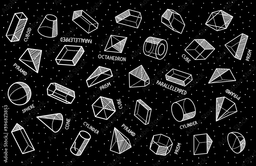 Pattern with geometric shapes. Black and white Pattern with geometric shapes. Black and white