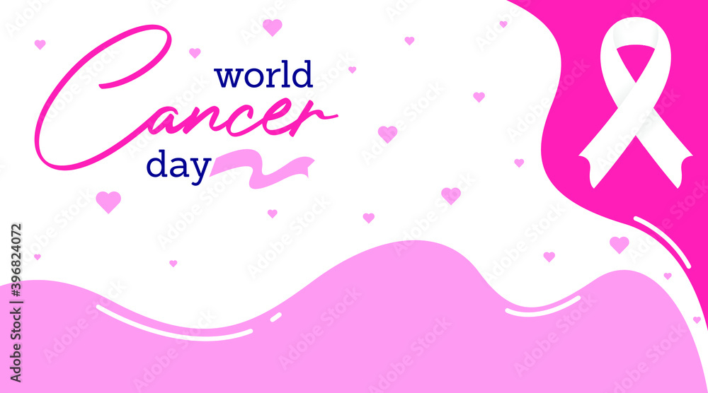 World cancer day background illustration vector