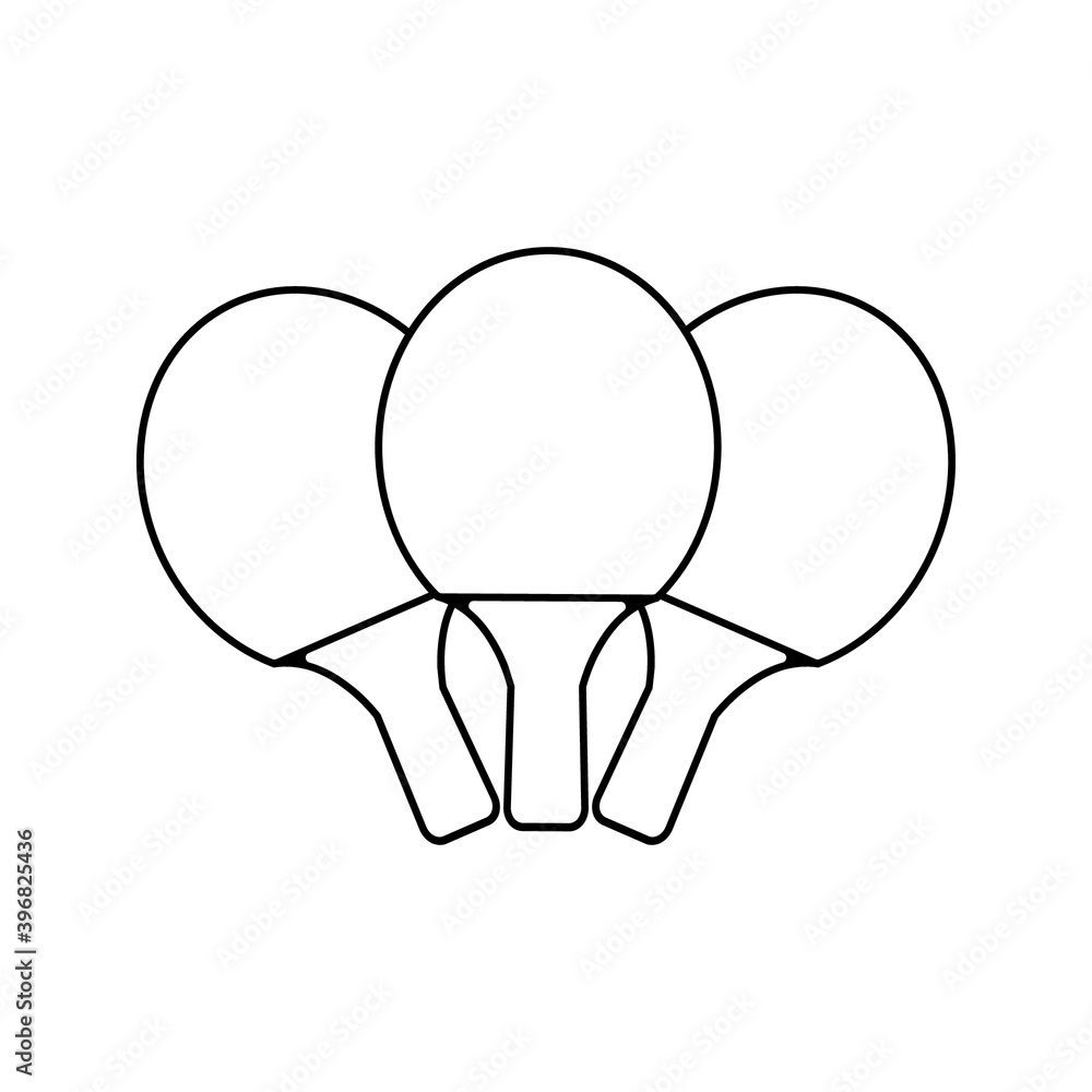 Ping pong icon in trendy flat style isolated on white background. Sport icon for your web design, logo. Vector illustration Ping pong icon in trendy flat style isolated on white background. Sport icon for your web design, logo. Vector illustration