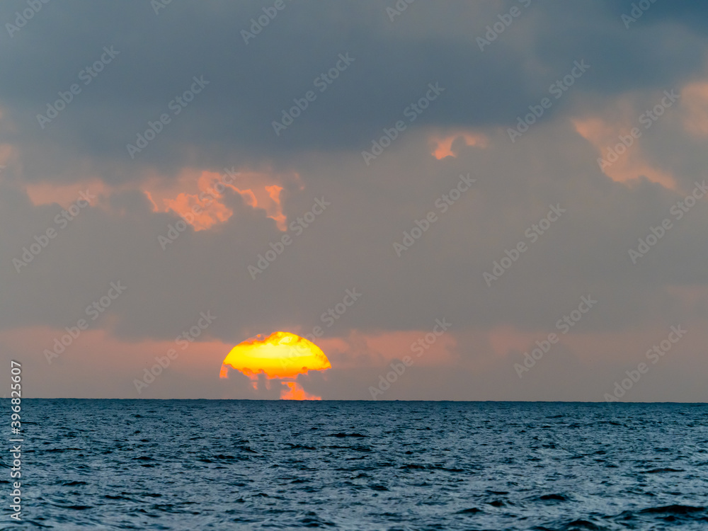 Sunset oiver the Gulf of Mexico from Sanibel Island Florida in the United States Sunset oiver the Gulf of Mexico from Sanibel Island Florida in the United States