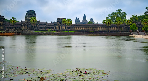 Angkor Wat is the largest temple in the world (Cambodia, 2019). It is raining © aleks