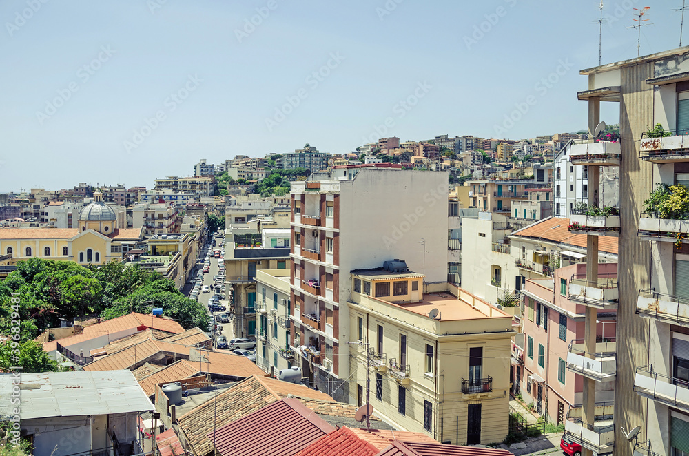 Nice aerial view on Messina. Italy