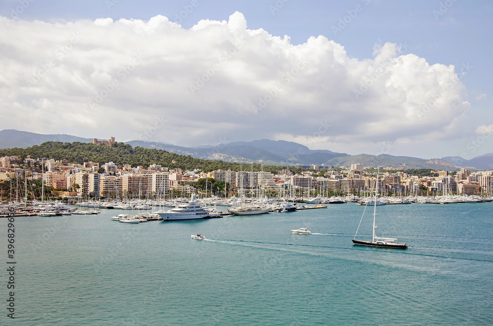 Waterfront of the city of Palma de Mallorca, Spain