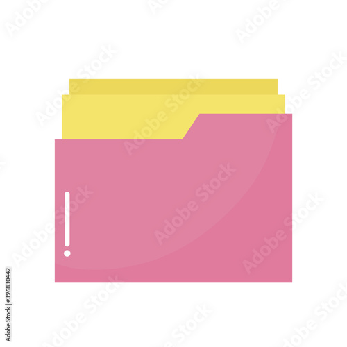 hospital folder of a pink color