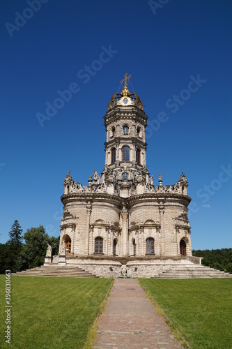 Church of the Sign of the most Holy Theotokos in Dubrovitsy in Russia on a Sunny summer day - 17th century © irbismarengo