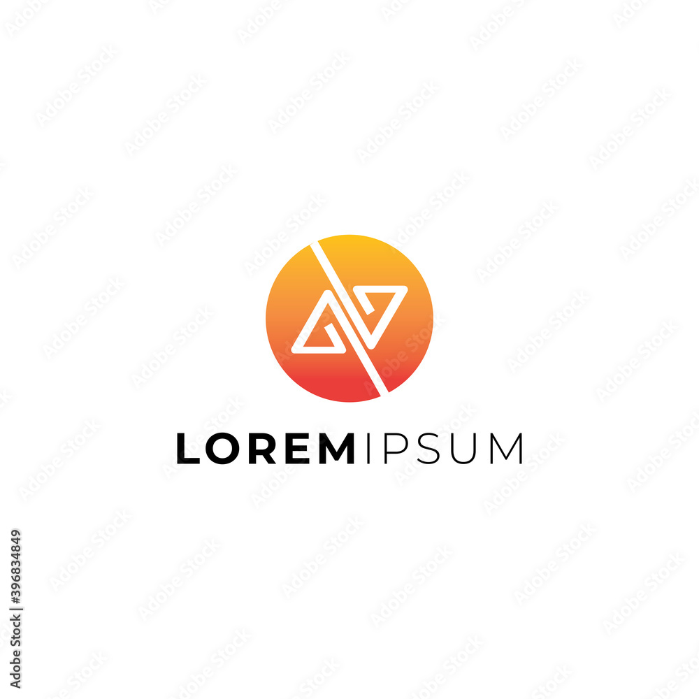 Letter N logo design Letter N logo design