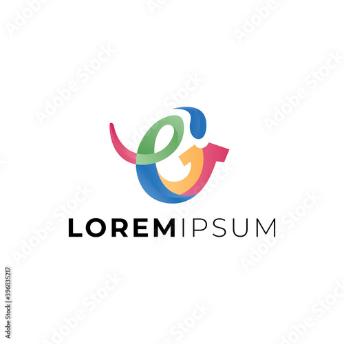 Letter G laundry logo design