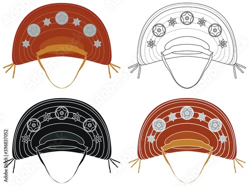 northeastern cangaceiro hat in Brazil.