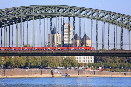 Railway bridge in Germany photo