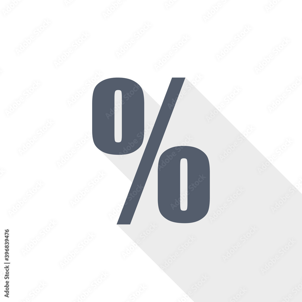 Percent, sale vector icon, flat design illustration in eps 10 Percent, sale vector icon, flat design illustration in eps 10