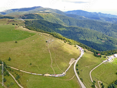 Paragliding at Treh Markstein in France