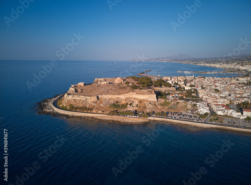 Fortezza Fortress in Rethymno, Greece. One of the most famous landmarks in Crete.