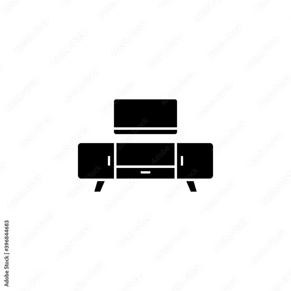 Study table vector icon. Tv table icon. Table desk sign. Workplace and job, office, working symbol. Vector illustration Study table vector icon. Tv table icon. Table desk sign. Workplace and job, office, working symbol. Vector illustration