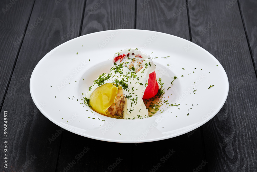 Bell pepper stuffed with minced meat Bell pepper stuffed with minced meat