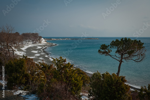 Winter landscape, Black sea
