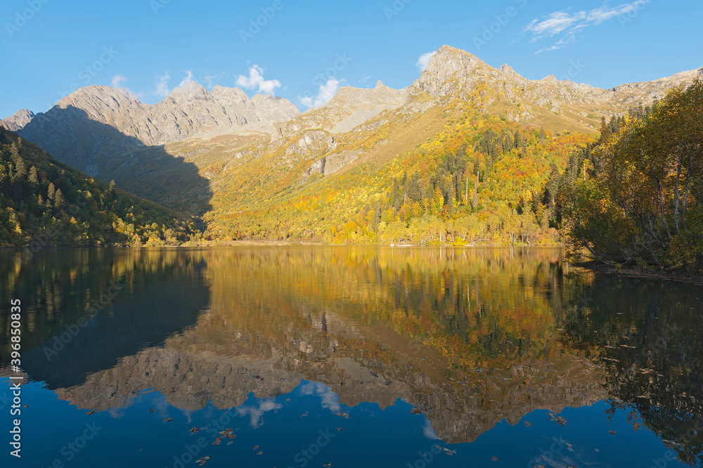 Autumn landscape in the Caucasus