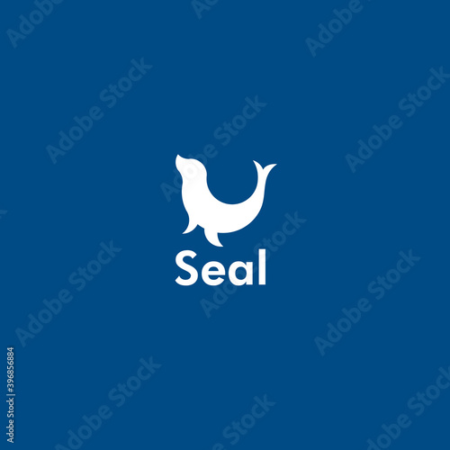 Seal logo icon vector design