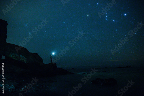 night in the sea