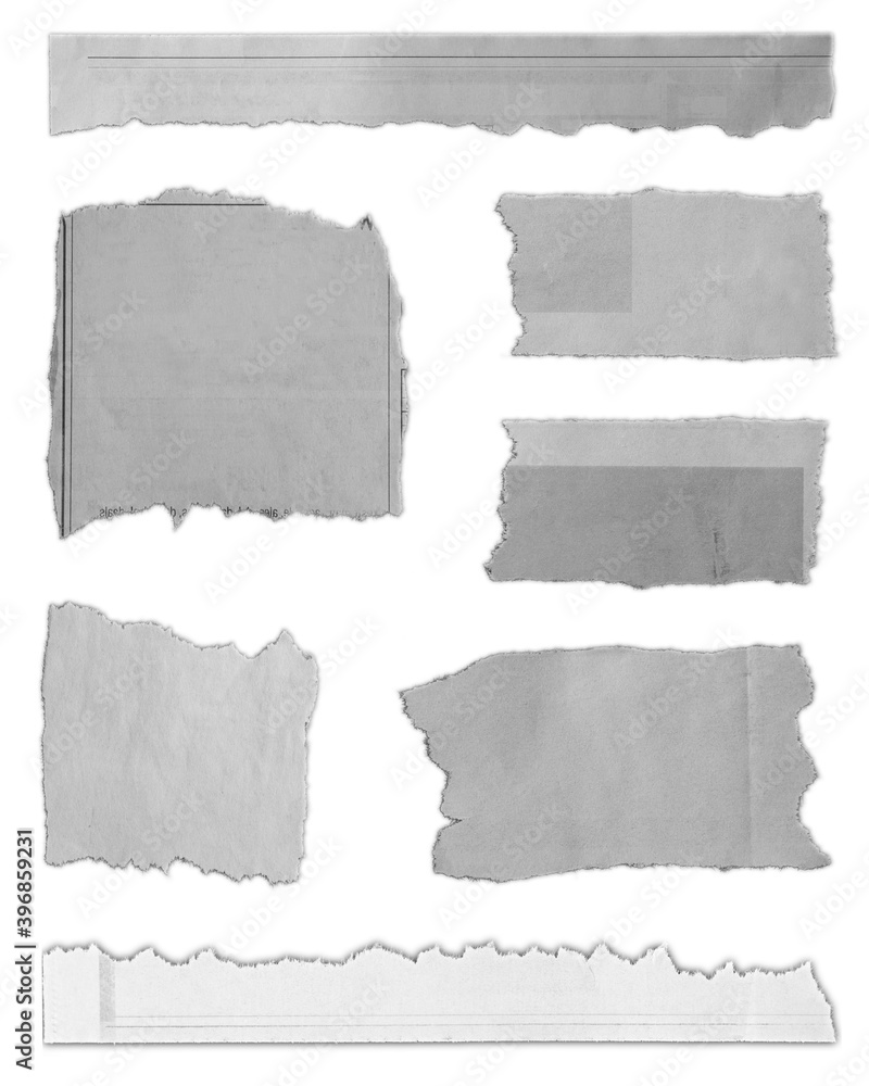 Torn pieces of paper Torn pieces of paper