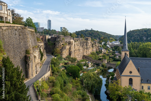 The historic casemates in Luxembourg City photo