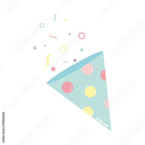 confetti for party on white background