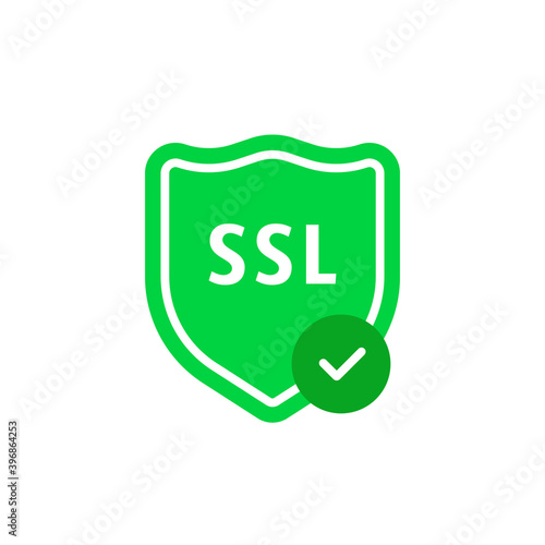 simple green ssl shield with checkmark