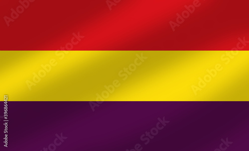 Republican Flag    tricolor    of Spain   symbol of the historical  and political conflict in Spain