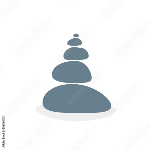 balanced stones like meditation or zen