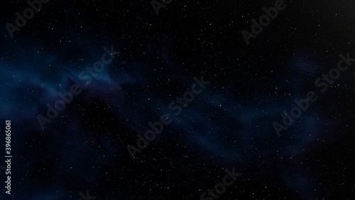 Science fiction illustrarion  deep space nebula  colorful space background with stars 3d render