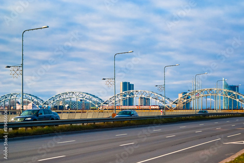 Wallpaper Mural Riga, Latvia, a road in the city center. Krasta street Torontodigital.ca