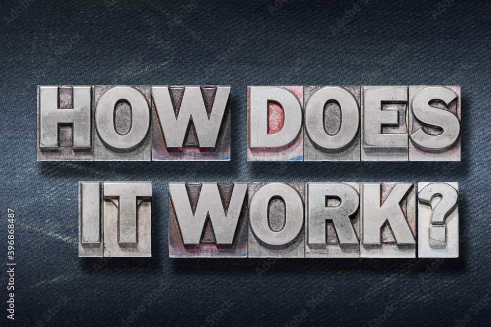 Naklejka premium how does it work den