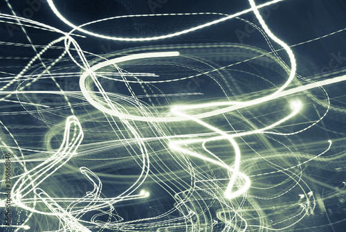 Abstract background of night light.