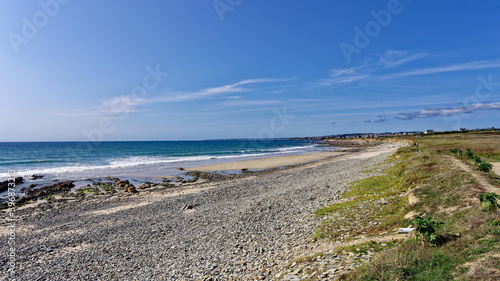 Plage de Kerrest ou plage du Menhir  GR34  Plozevet  Finist  re  Bretagne  France  