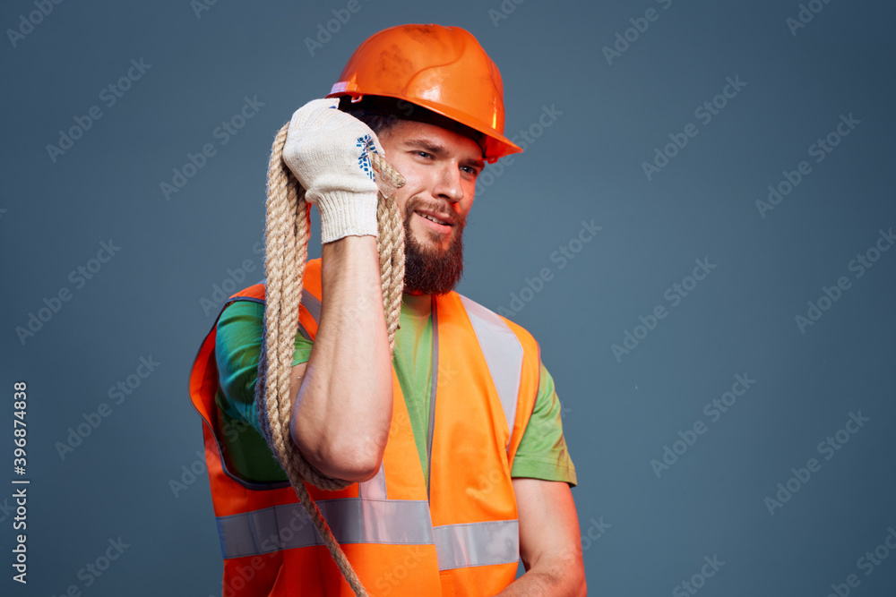 A man in a working uniform construction security professionals A man in a working uniform construction security professionals