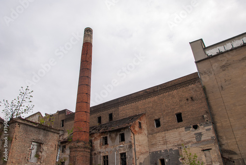 Old ruined factory in Zagreb