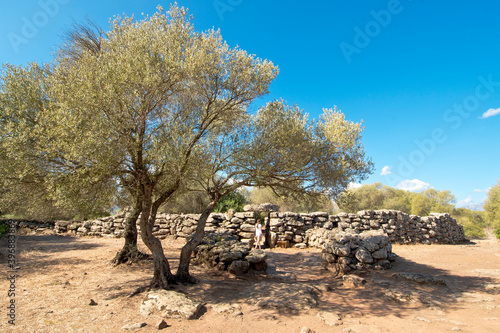 Ancient megalithic Serra Orrios Nuragic Village in Dorgali, Sardinia, Italy
 photo