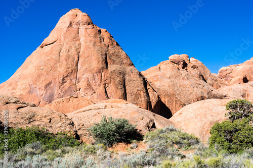 View from the Devils Garden trailhead in Arches National Park - Utah, USA © amenohi