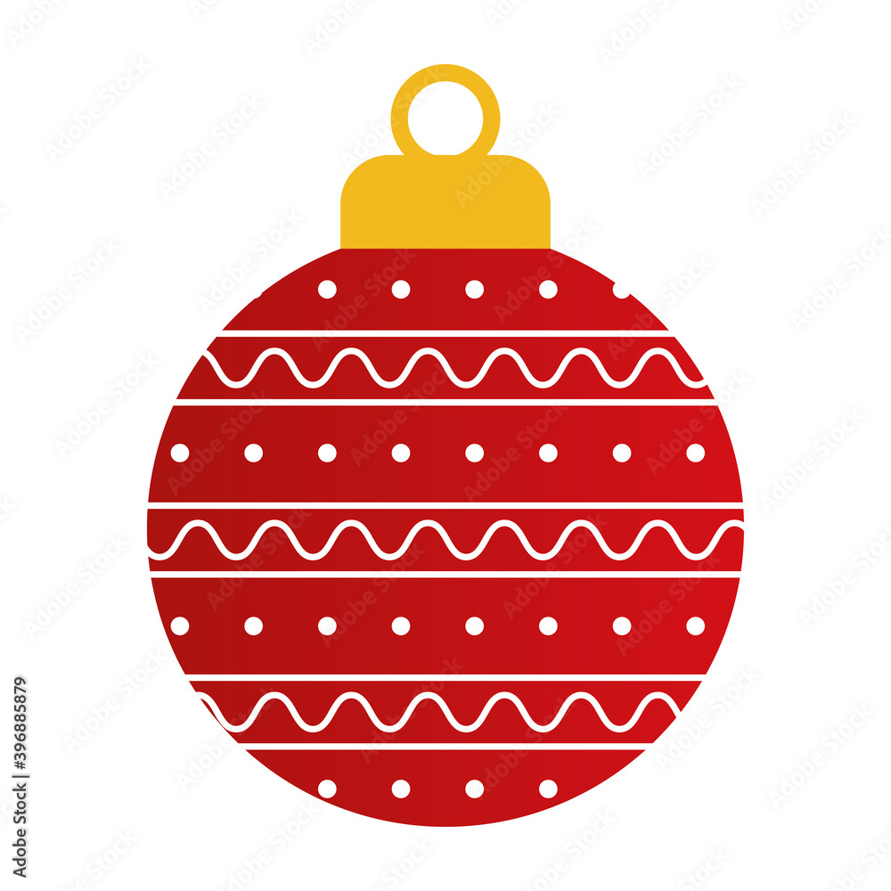 christmas ball of a red color with dots christmas ball of a red color with dots