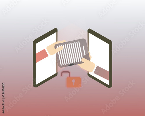 insecurity data transfer cause data leakage via mobile phone vector